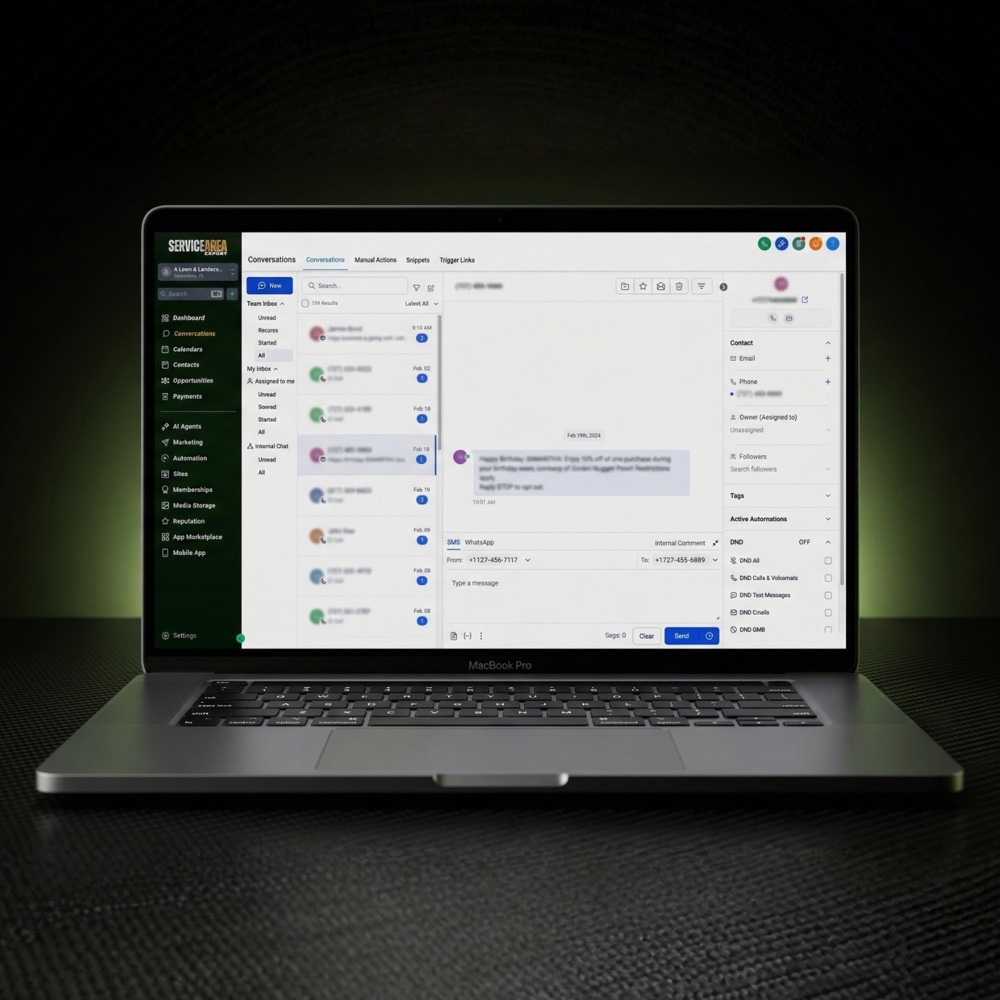 Marketing automation — CRM and lead follow-up for landscaping companies